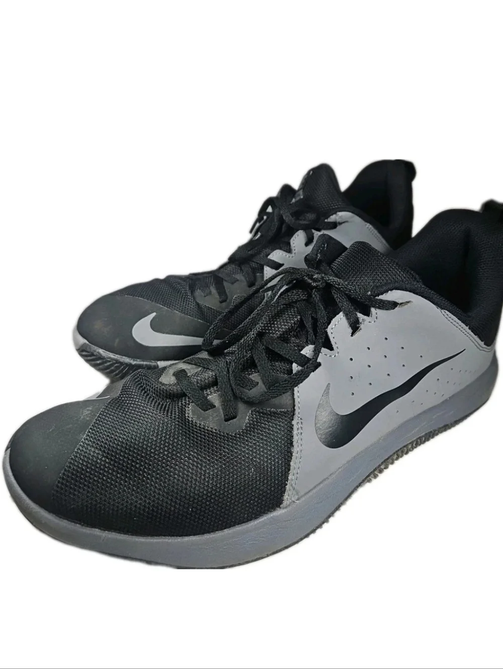 Nike Fly By Low Men Sz12 Blk Flywire Street Gym Sleaze Y2k Boho Run[6E